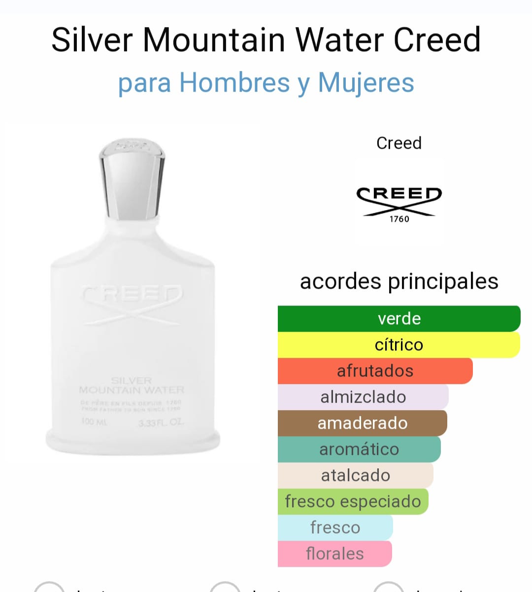 Creed Silver Mountain - Unisex