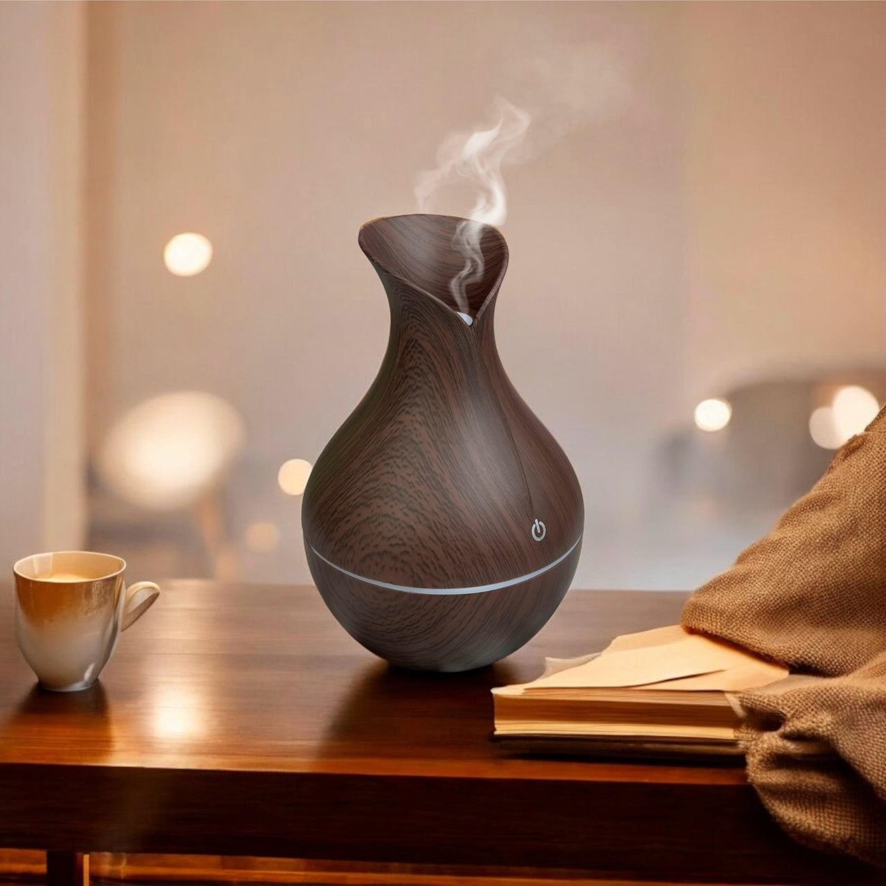 Humificador Madera Gota Ultrasonic Aroma HU02
