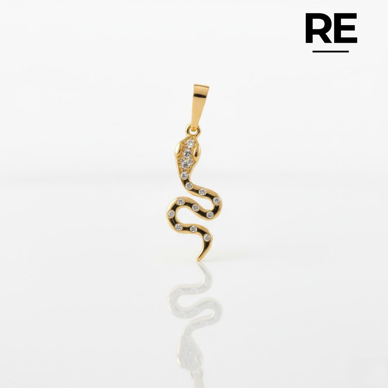 DIJE SERPIENTE  PUNTOS ZIRCONES #11