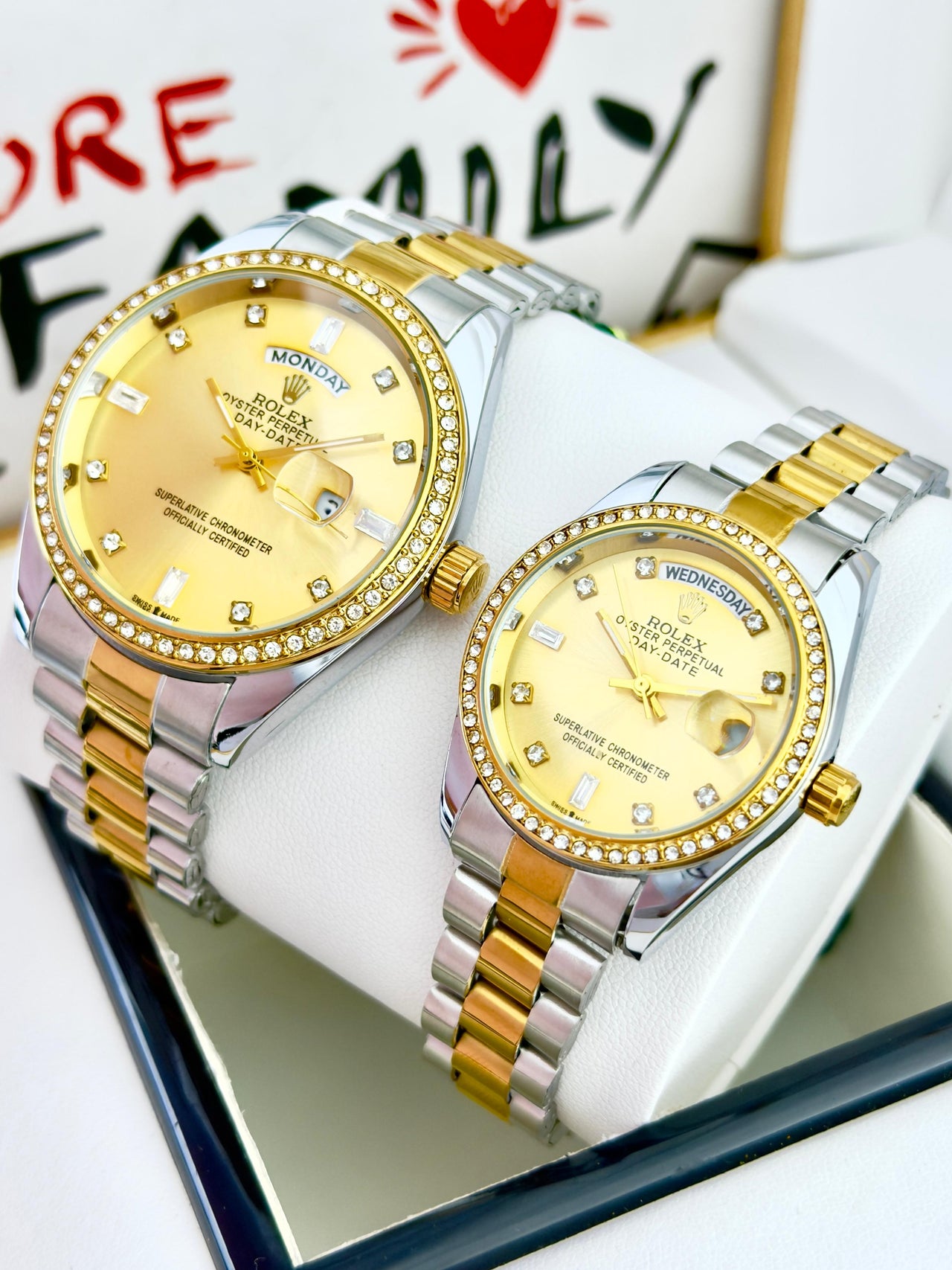 Rolex PAREJA R80 - INCLUYE ESTUCHE DE LUJO