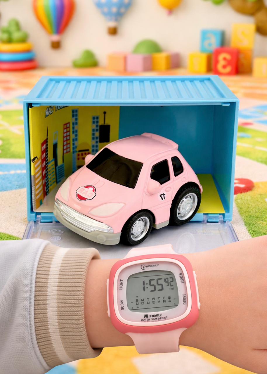 Reloj Para Niño  SET CONTAINER (INCLUYE EL CARRITO) #01