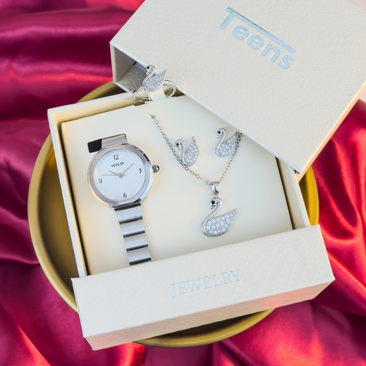 Reloj YOYO DY- TOPOS, ANILLO Y COLLAR #02