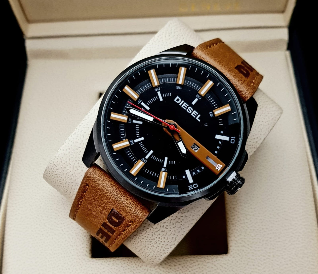 RELOJ DIESEL DZ1934 ESFERA NEGRA CERTIFICADO CON CAJA